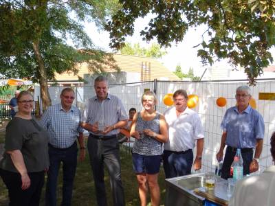 Pufferfest Bortfeld: mit Bürgermeister Gerd Albrecht