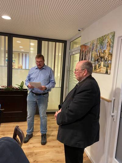 Ehrung von Heiko Jacke fr 25 Jahre Mitgliedschaft